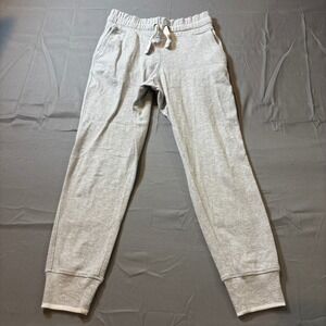 Faherty Light Grey Textured Knit Joggers Drawstring Waist Lounge Pants Size XS